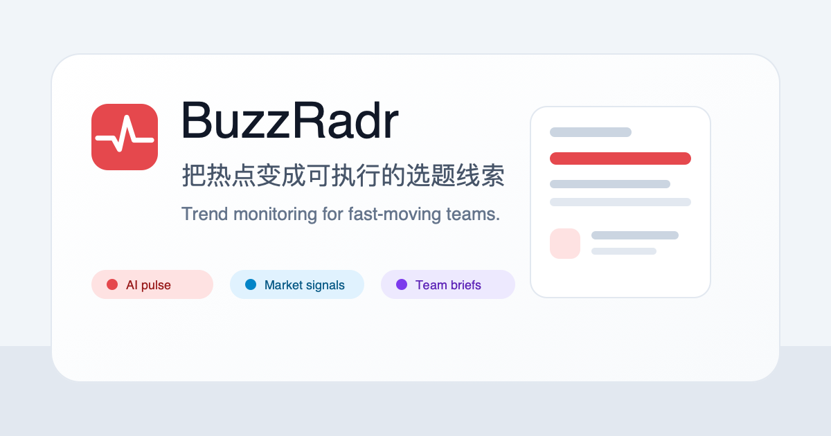 BuzzRadr preview
